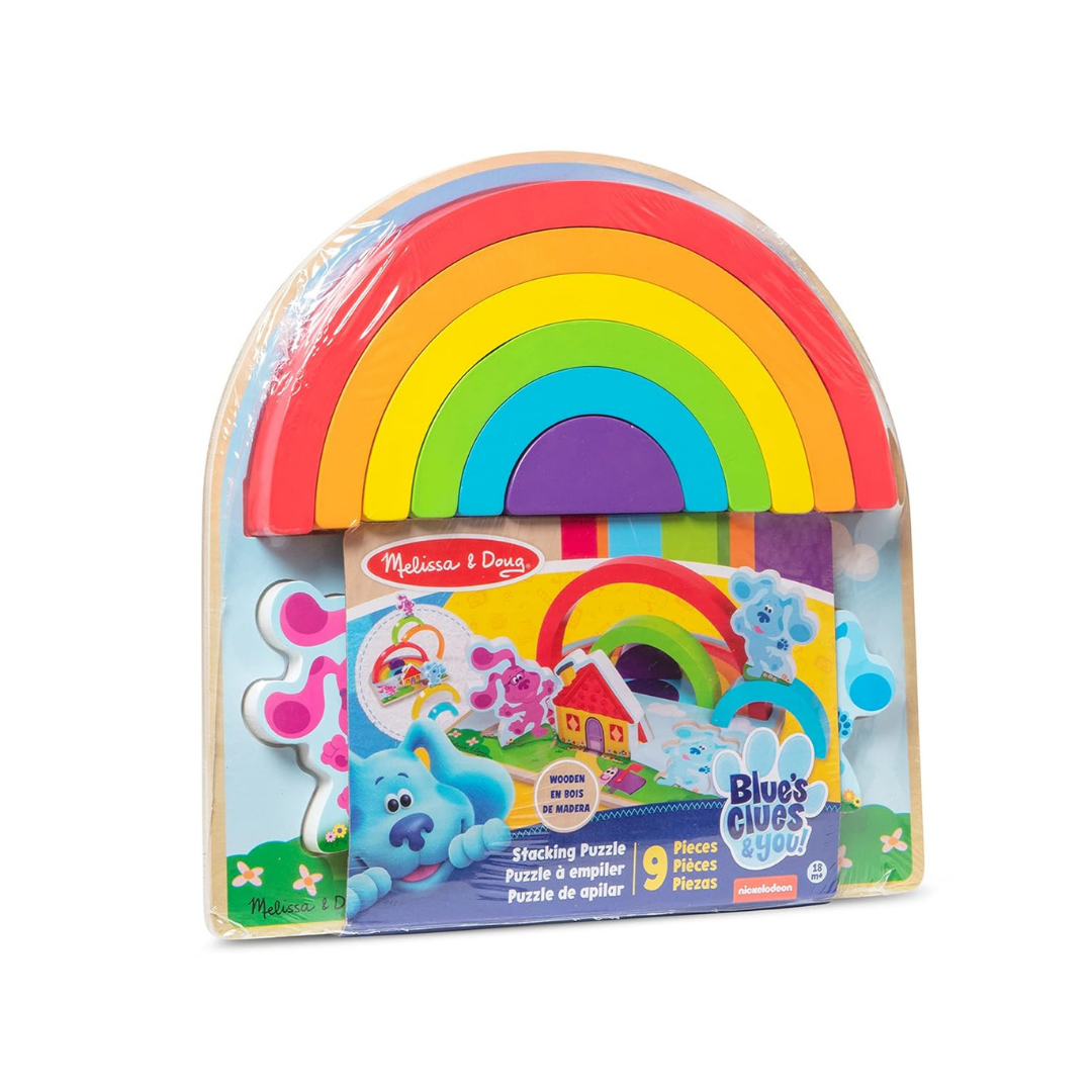 Melissa & Doug BCY Wooden Rainbow Stacking Puzzle (9)