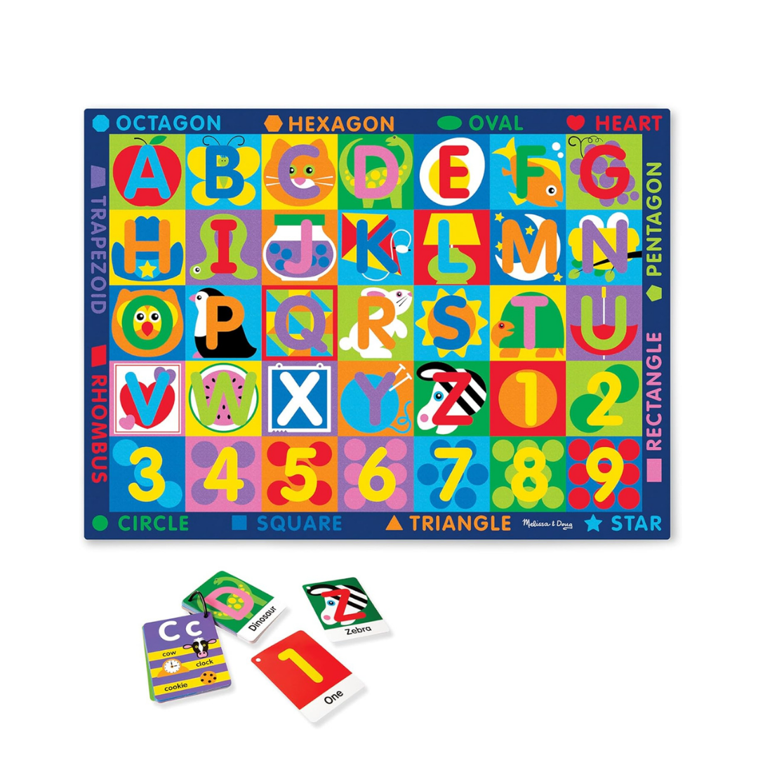 Melissa & Doug აქტივობის ხალიჩა -შეისწავლე ანბანი