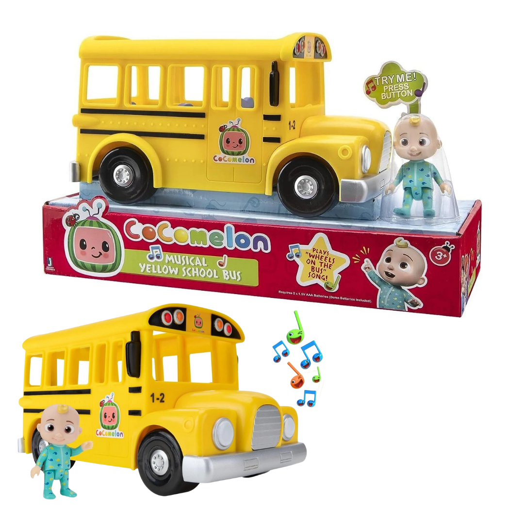 Jazwares Cocomelon Musical Yellow BUS