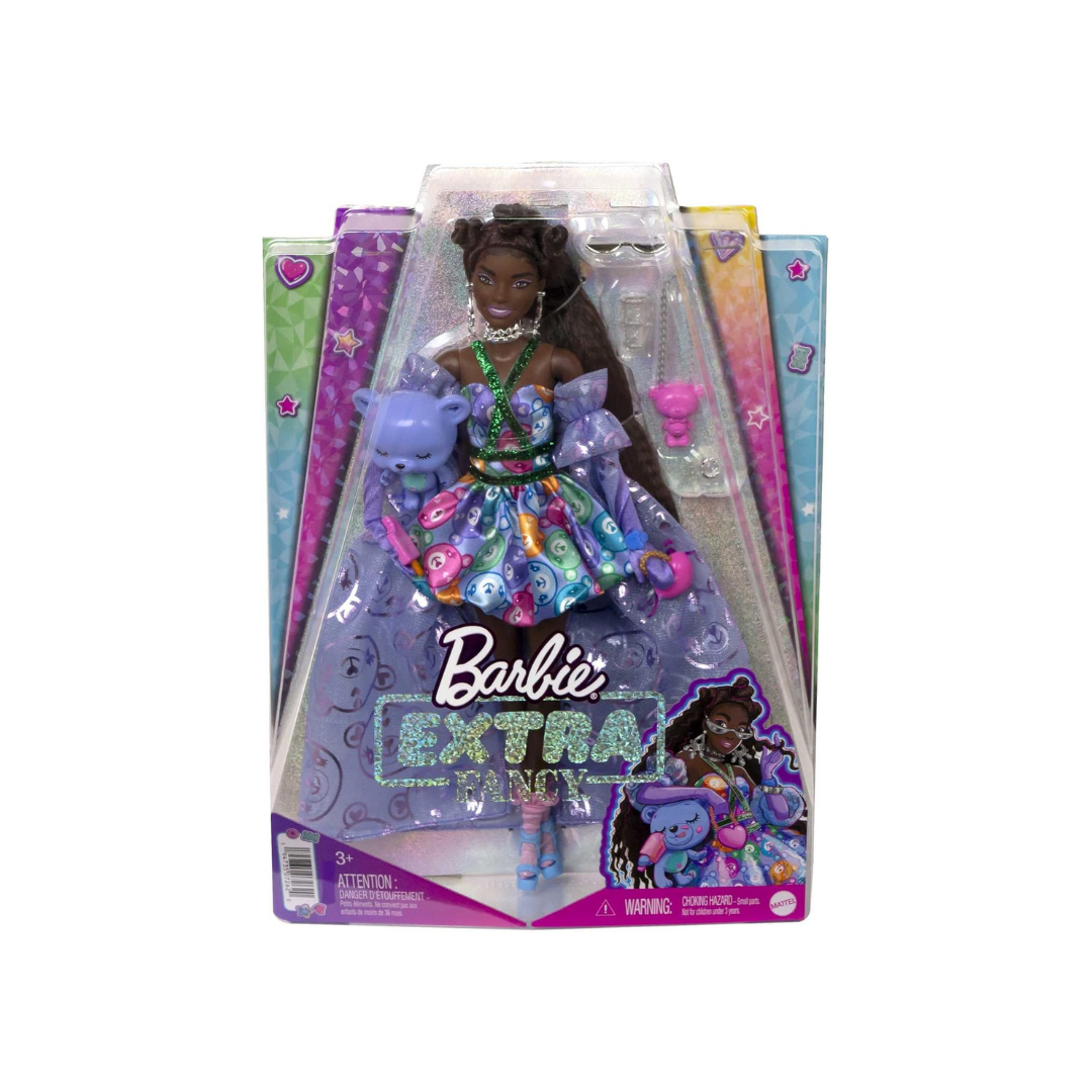 Mattel Barbie Extra Fancy მოდური თოჯინა აქსესუარებით