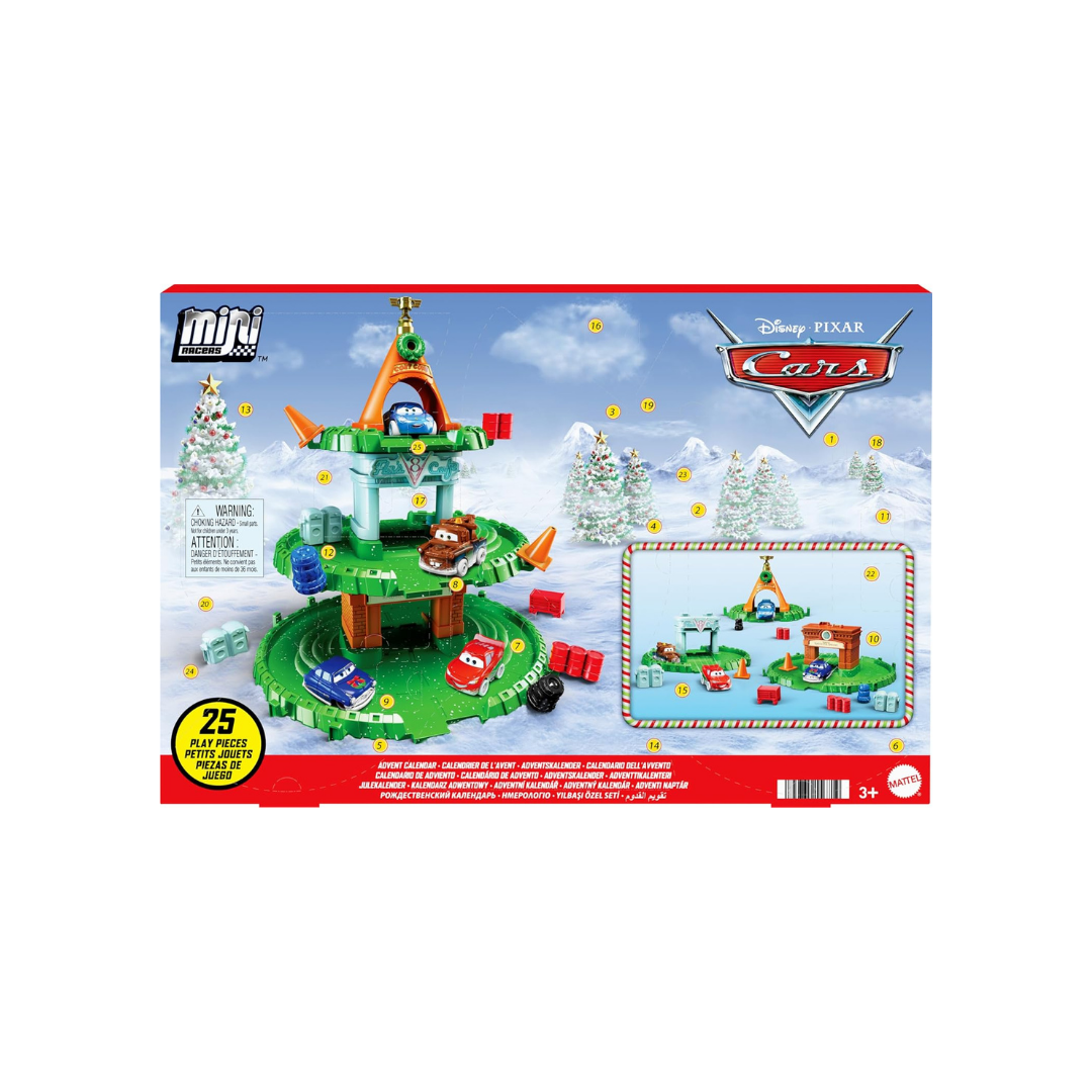 Mattel Disney Pixar Cars Mini Racers Advent Calendar