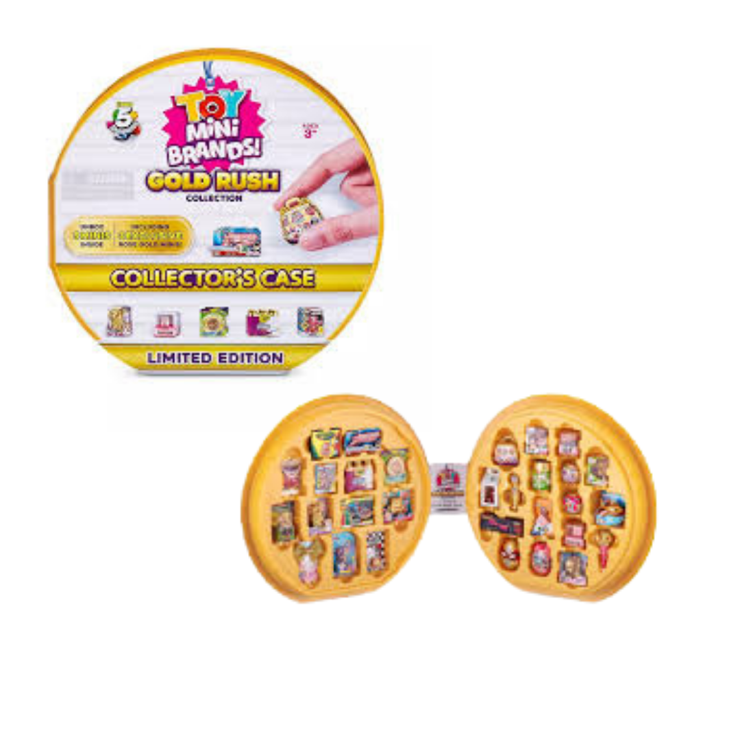 Zuru 5 Surprise Mini Brands Gold Rush Collectors Case