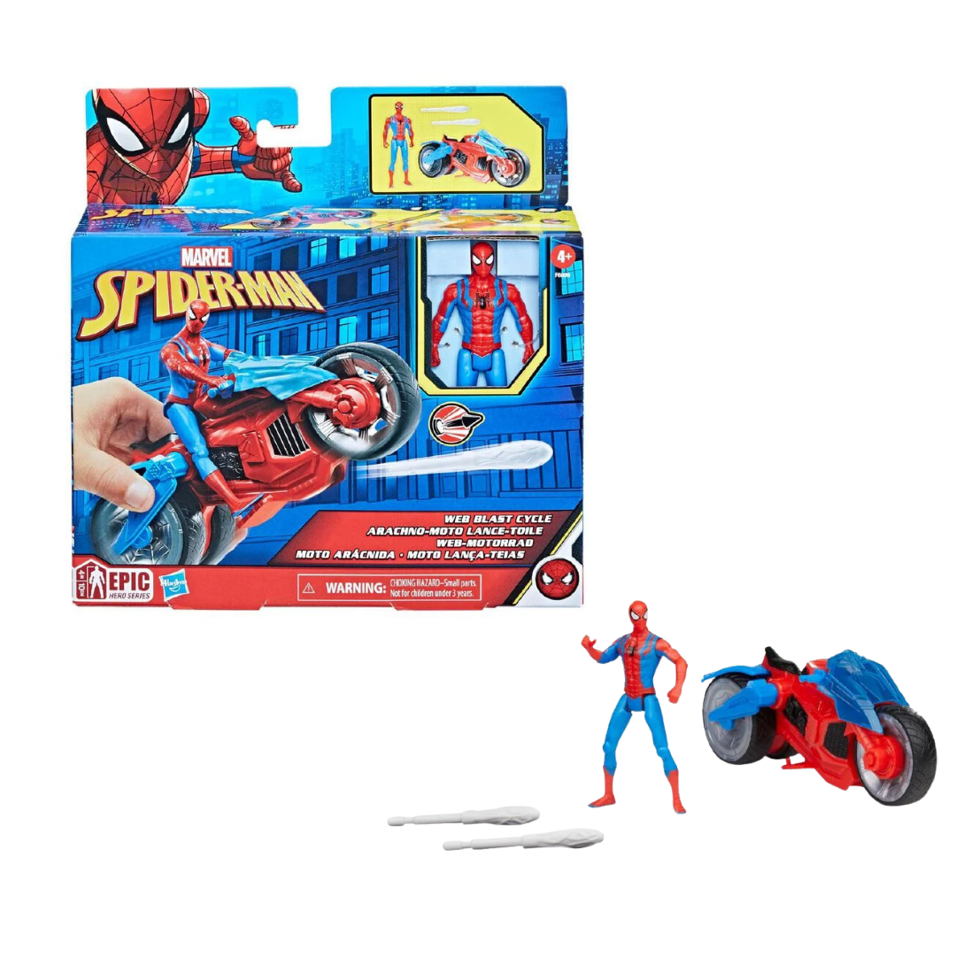 Hasbro Spiderman 4IN Epic Web Blast Cycle (6)