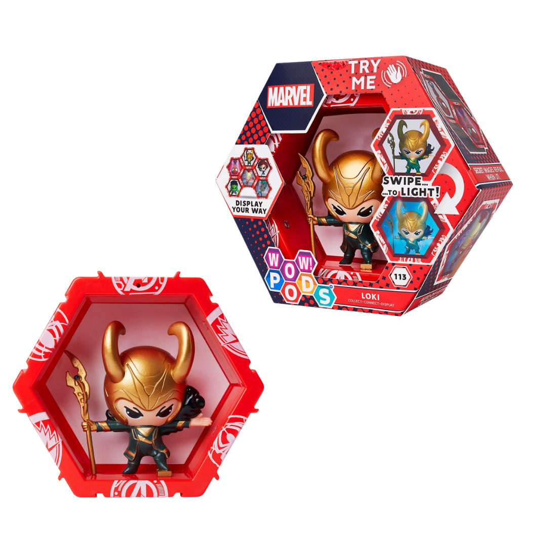 WOW POD Marvel Loki პერსონაჟის მანათობელი ფიგურა