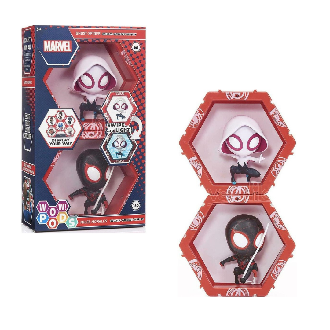 WOW POD Toy story Miles Morales & Spider Gwen პერსონაჟის მანათობელი ფიგურები