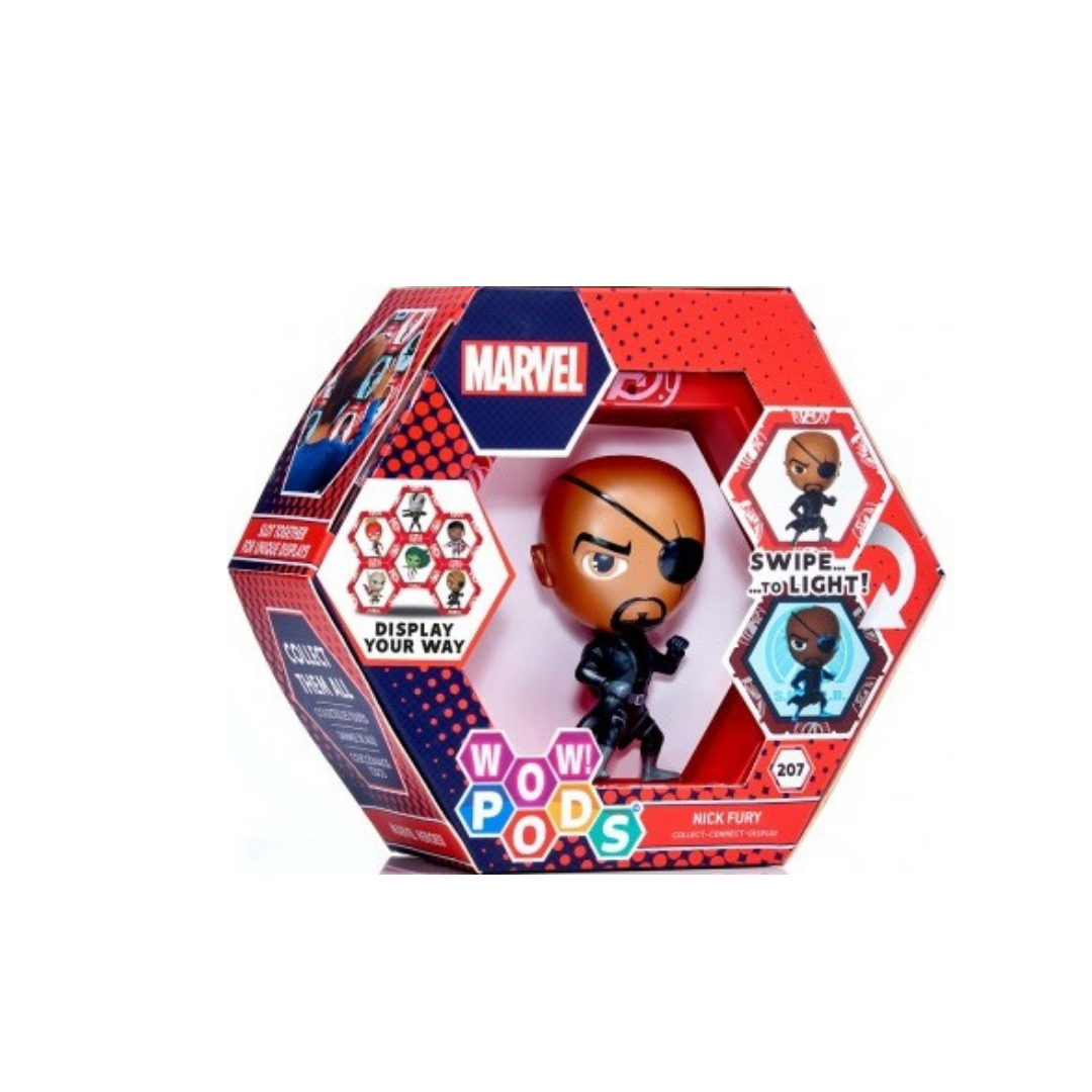 WOW POD Marvel Nick Fury პერსონაჟის მანათობელი ფიგურა
