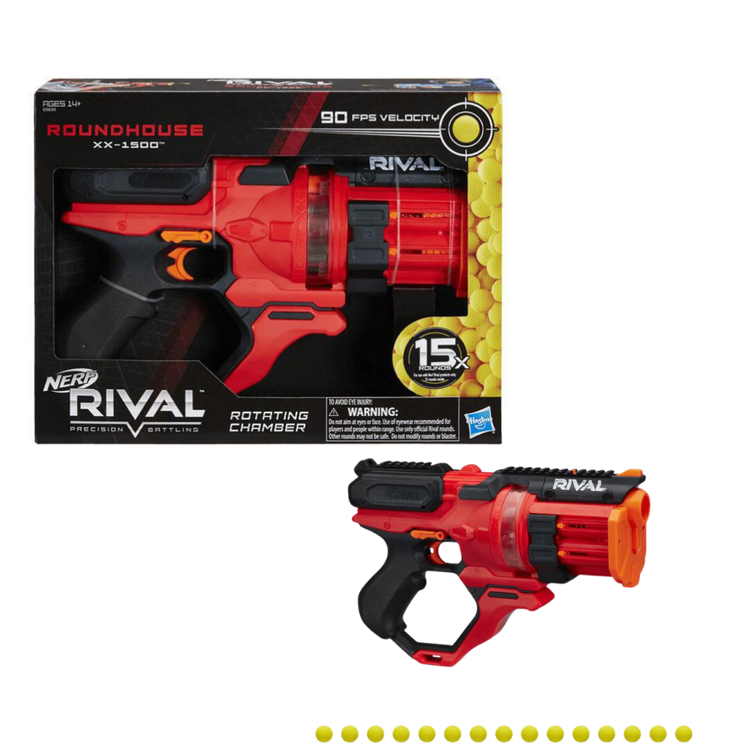 Hasbro Nerf Roundhouse XX 1500 წითელი სათამაშო თოფი