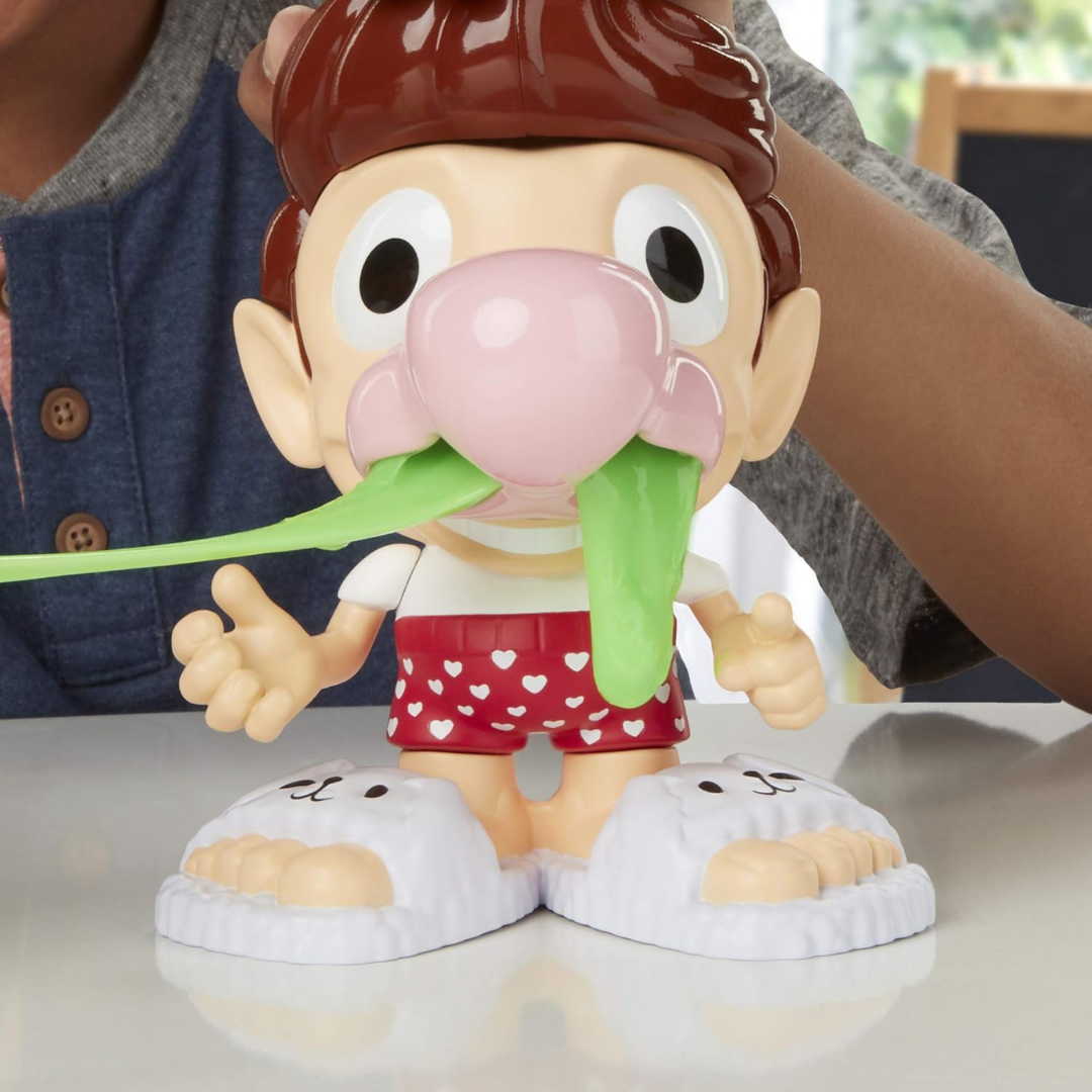 Hasbro Play-Doh Slime Snotty Scotty მწვანე ტყლარწები და ფიგურა
