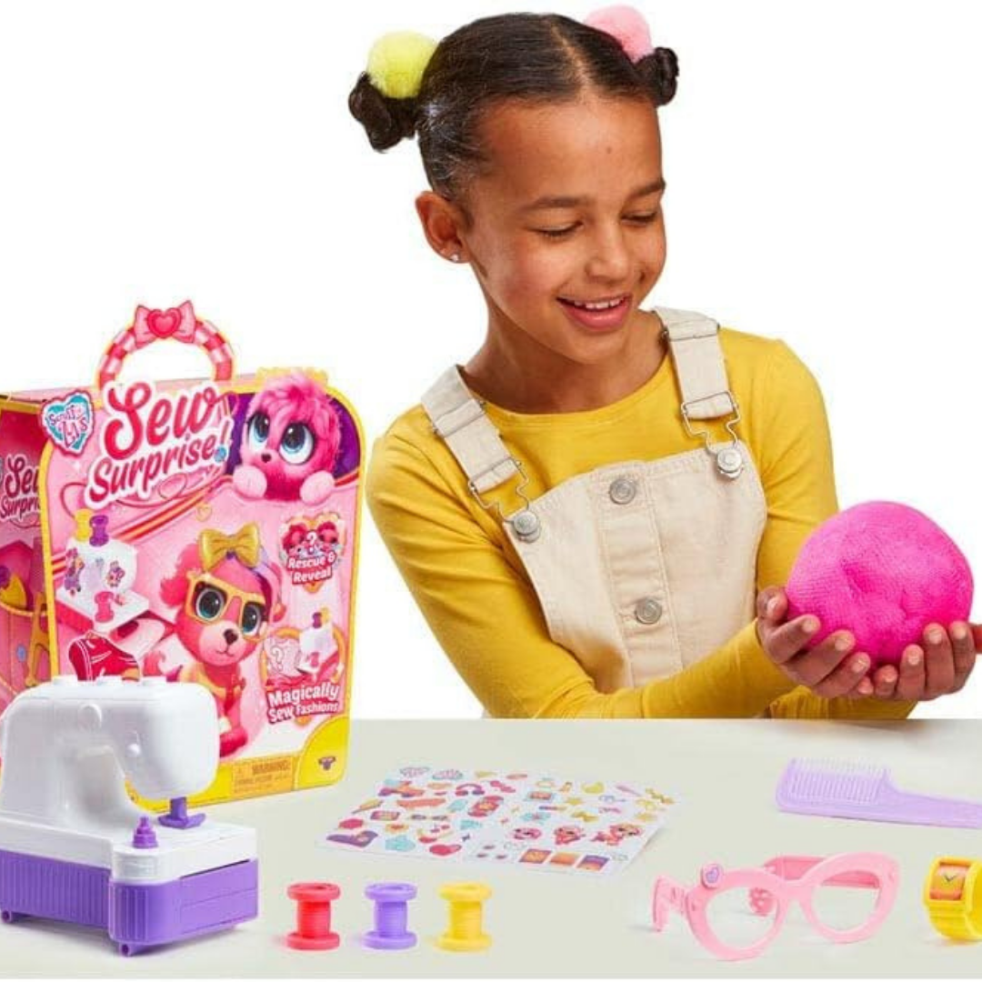 Little Live Pets Scruff-A-Luvs Sew Surprise Pink Plush S1