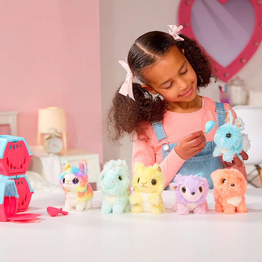 Moose Toys Little Live Pets სიურპრიზი ბოქსი ფუმფულა კნუტების პლუშით