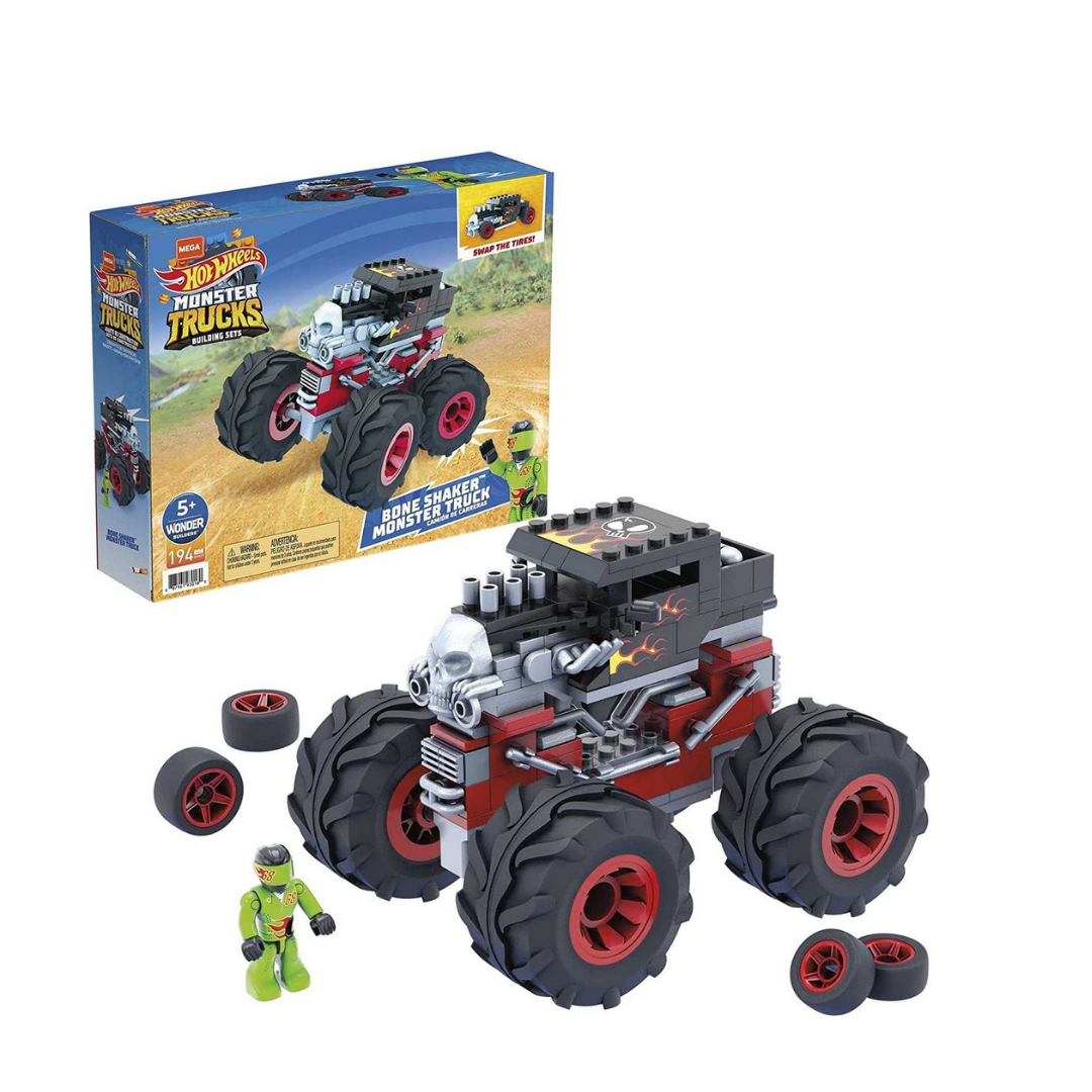 Hot Wheels Mega Construx Bone Shaker ასაწყობი მანქანა