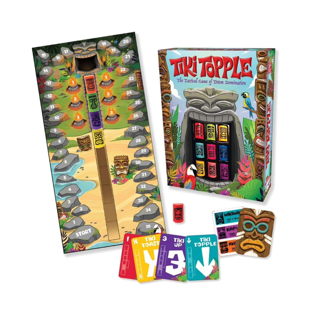 Gamewright Tiki Topple ტაქტიკური სამაგიდო თამაში