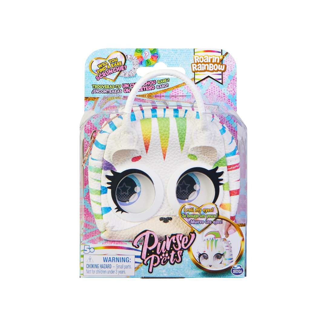 Spin Master Purse Pets Spinmaster Roaring Rainbow ინტერაქტიული ჩანთა