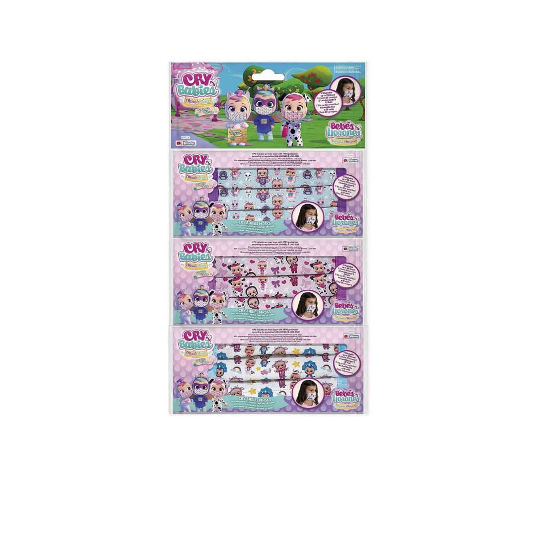 IMC Toys Cry Babies საბავშვო პირბადე 3 ცალი