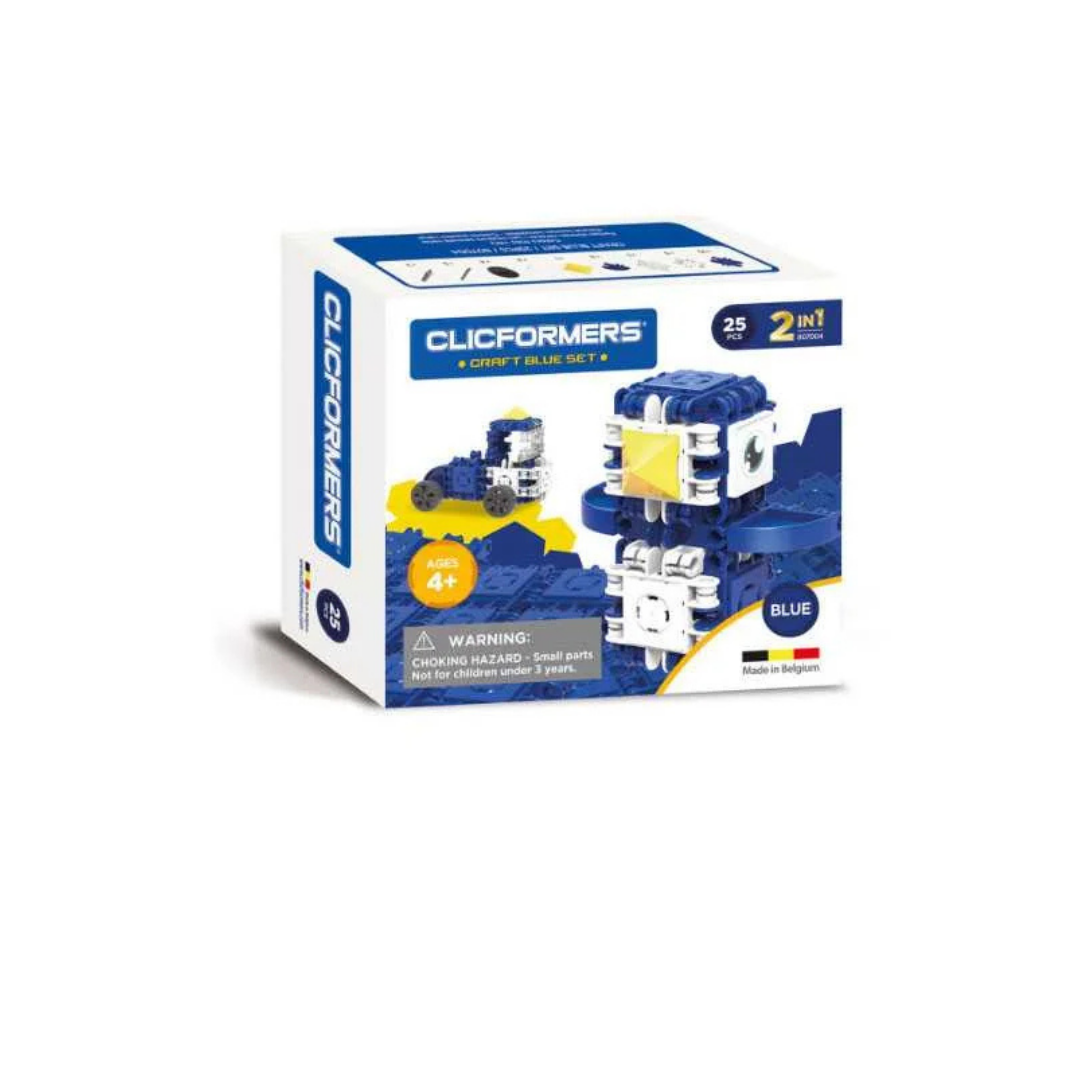 Clicformers ასაწყობი ნაკრები ლურჯი 25 ნაწილი