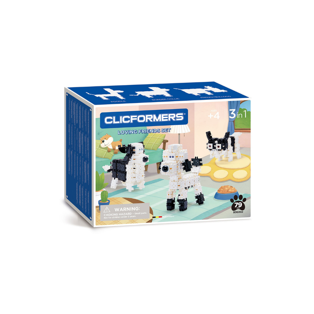 Clicformers ასაწყობი ნაკრები მეგობრები 79 ნაწილი