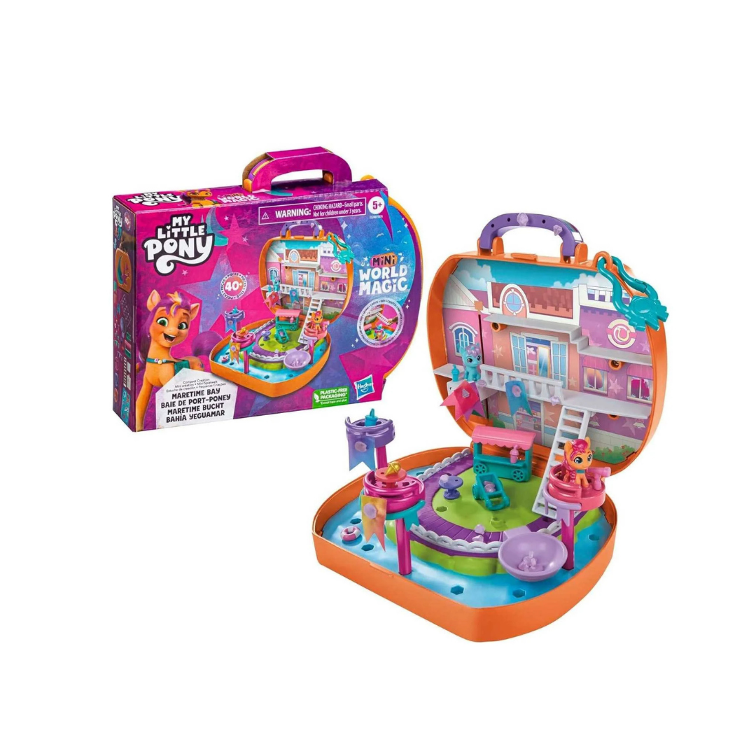 Hasbro My Little Pony Magic Maretime Bay ფიგურა ჩანთა და აქსესუარები იცვლის ფერს