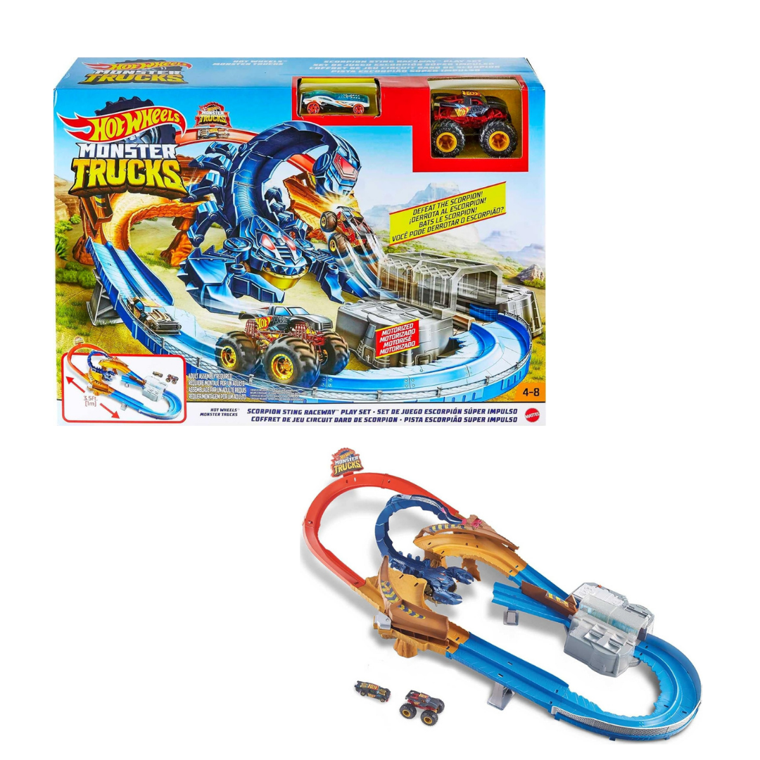 Hot Wheels Monster Jam Scorpion Race Track Set