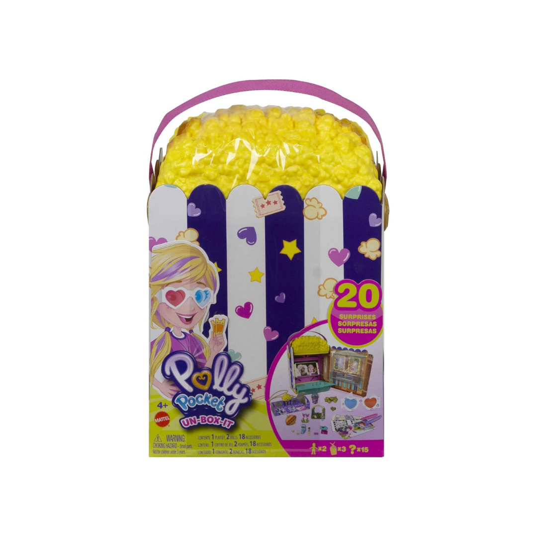 Mattel Polly Pocket ჯადოსნური პოპკორნის ყუთი აქსესუარებით