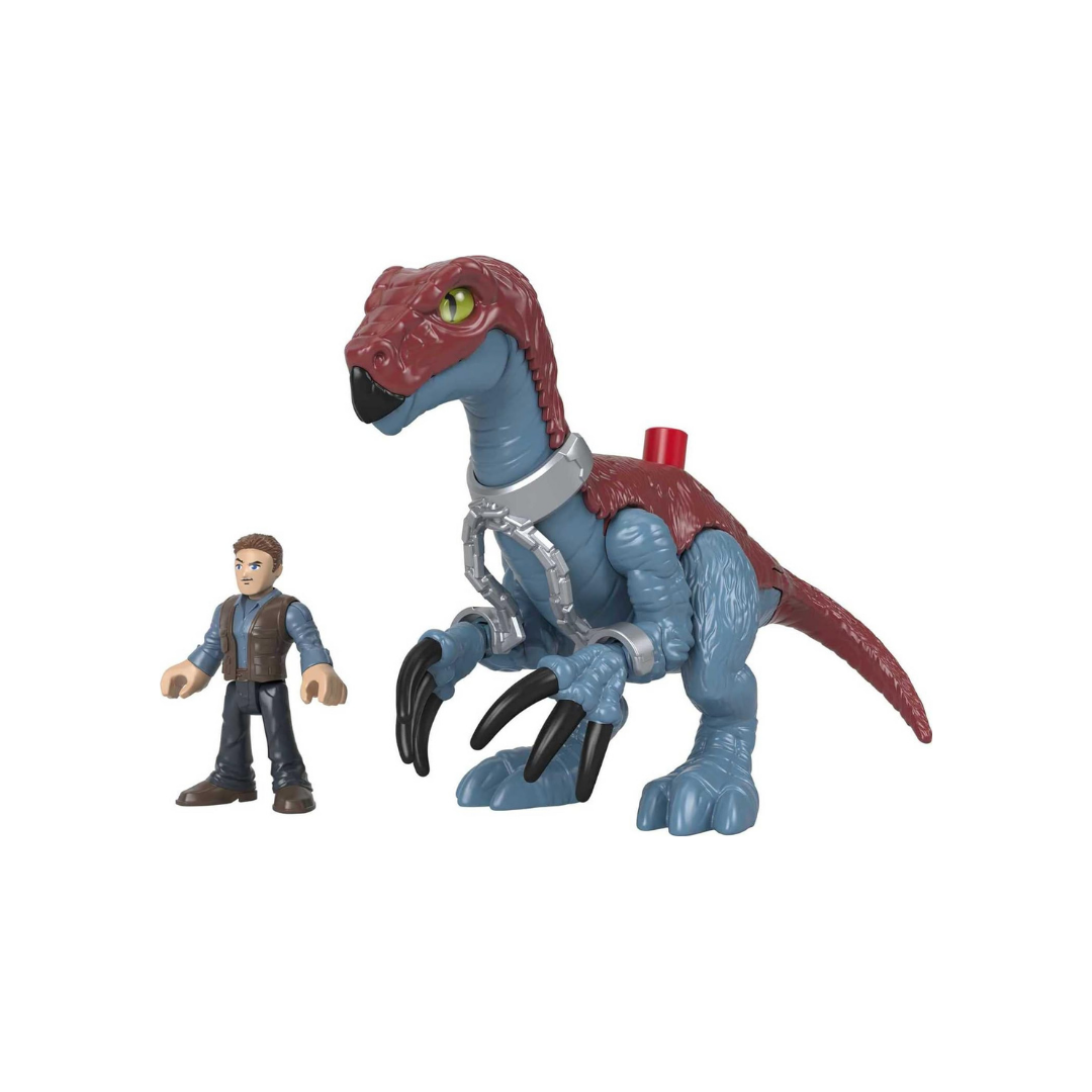 Fisher-Price Imaginext Jurassic World წითელი დინო და ფიგურა