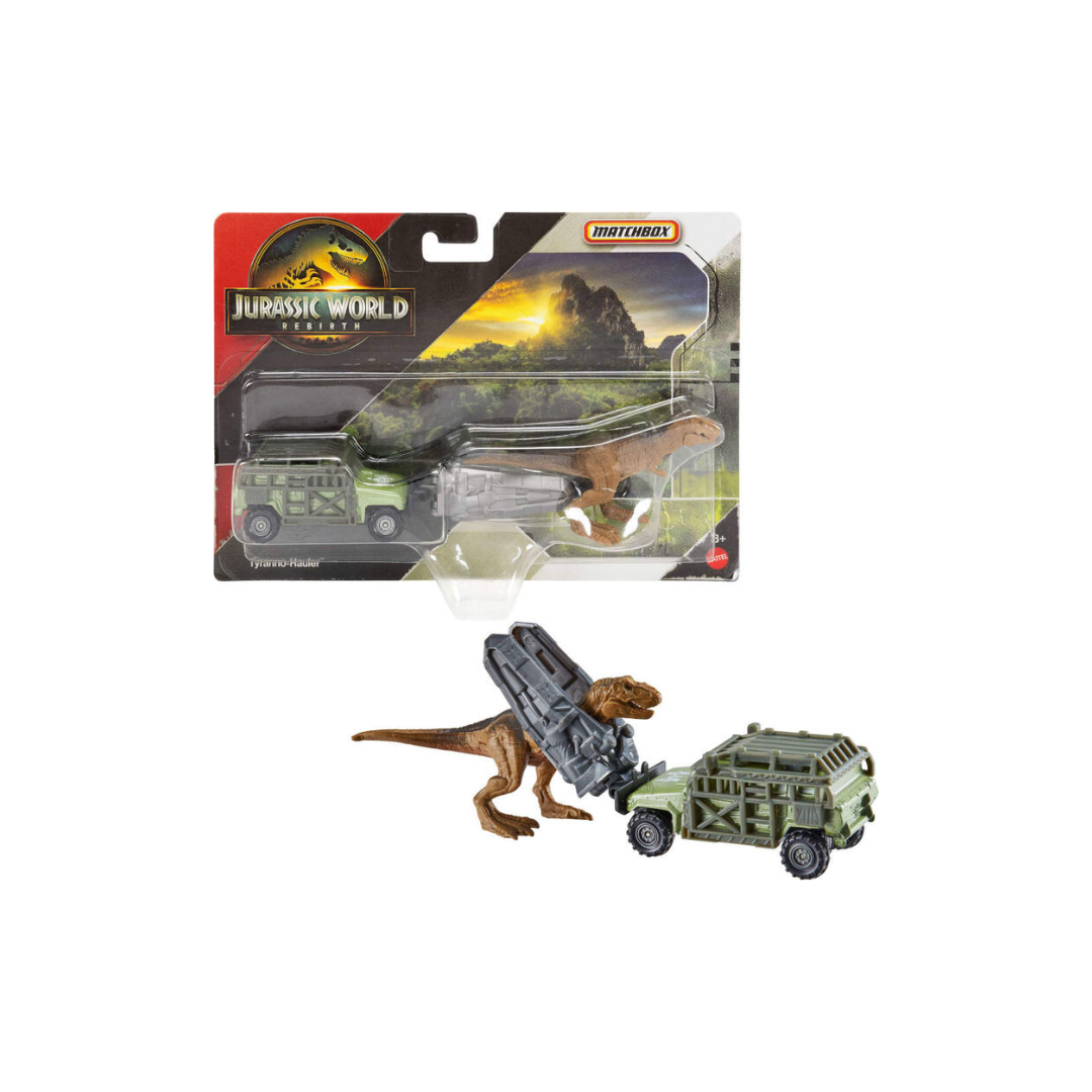 Mattel Matchbox Jurassic World სატვირთო დინოზავრებით