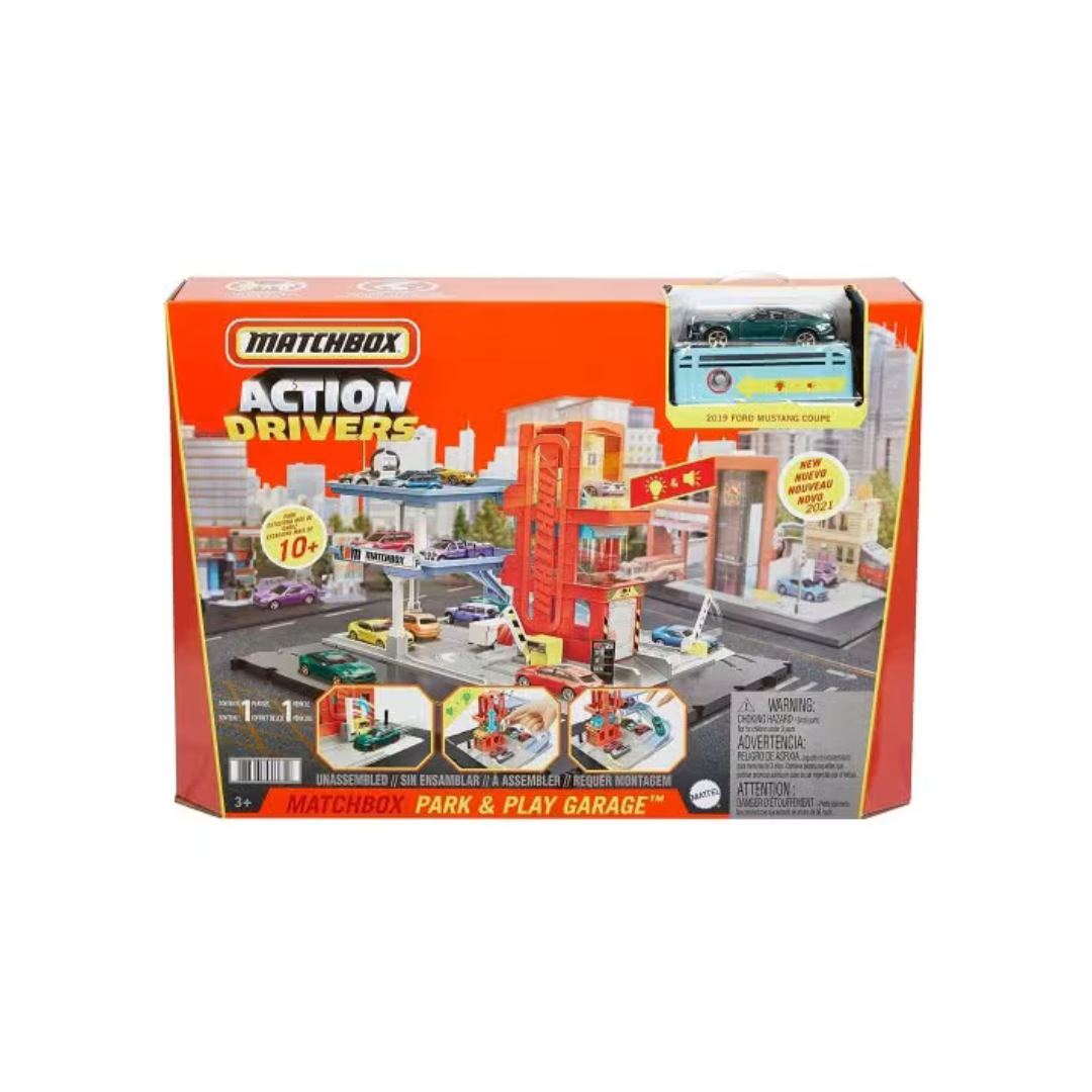 Mattel Matchbox ავტოფარეხის კონსტრუქცია